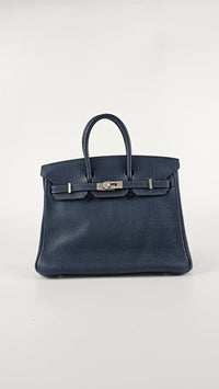 Birkin 25 Bleu de Prusse Togo PHW