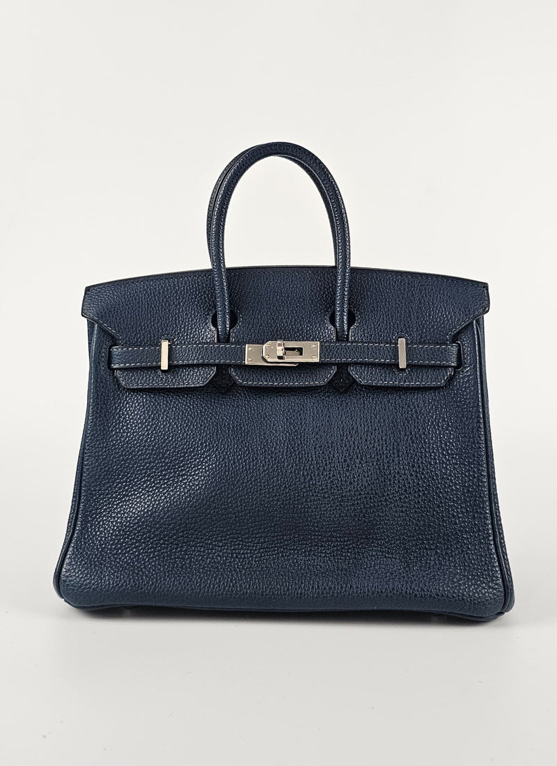 Birkin 25 Bleu de Prusse Togo PHW