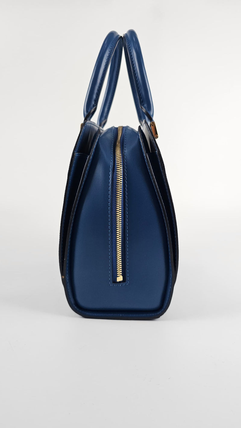 Toledo Blue Epi Leather Pont Neuf PM Bag