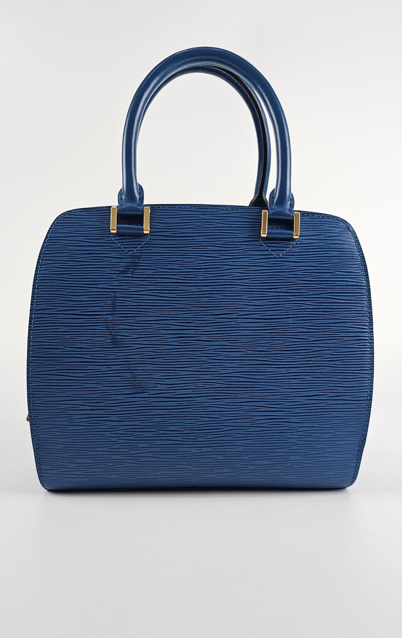 Toledo Blue Epi Leather Pont Neuf PM Bag