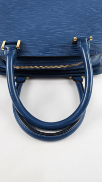 Toledo Blue Epi Leather Pont Neuf PM Bag