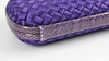 Intrecciato Satin &amp; Ayers Stretch Knot Clutch in Purple