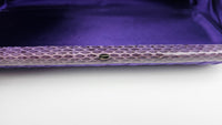 Intrecciato Satin &amp; Ayers Stretch Knot Clutch in Purple