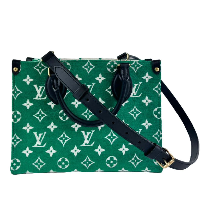 Green Jacquard Velvet Monogram Onthego PM *RFID*