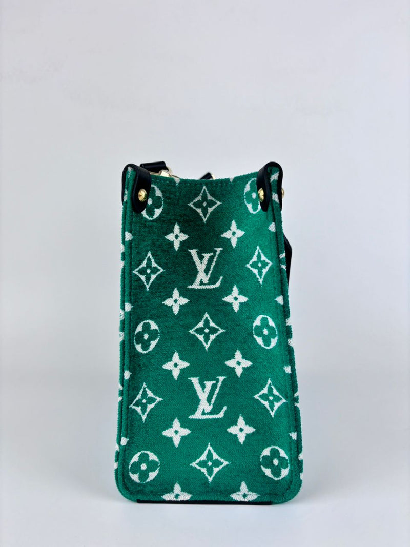 Green Jacquard Velvet Monogram Onthego PM *RFID*