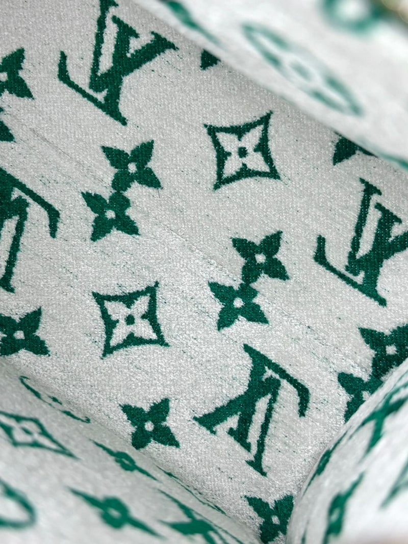 Green Jacquard Velvet Monogram Onthego PM *RFID*