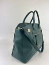 Pine Green Leather Alice Top Zip Satchel&nbsp;