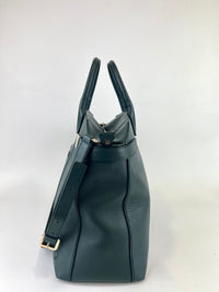 Pine Green Leather Alice Top Zip Satchel&nbsp;