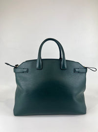 Pine Green Leather Alice Top Zip Satchel&nbsp;