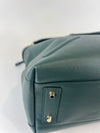 Pine Green Leather Alice Top Zip Satchel&nbsp;