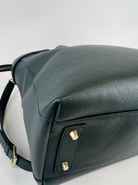 Pine Green Leather Alice Top Zip Satchel&nbsp;