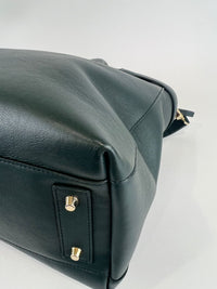 Pine Green Leather Alice Top Zip Satchel&nbsp;