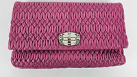 RP0169 Nappa Crystal Bag in Fuchsia