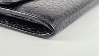 Antigona Long Flap Wallet in Black Grained Calf Leather