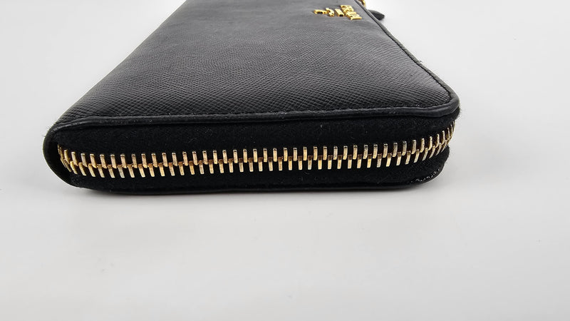 1M1183 Saffiano Metal Nero Long Wallet