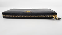 1M1183 Saffiano Metal Nero Long Wallet