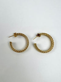 Somerset Mesh Hoop Earrings - 18K Yellow Gold Hoop