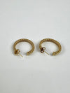 Somerset Mesh Hoop Earrings - 18K Yellow Gold Hoop