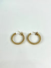 Somerset Mesh Hoop Earrings - 18K Yellow Gold Hoop