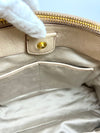 Beige / Pink Vitello Lux Bowler Bag