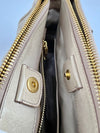 Beige / Pink Vitello Lux Bowler Bag