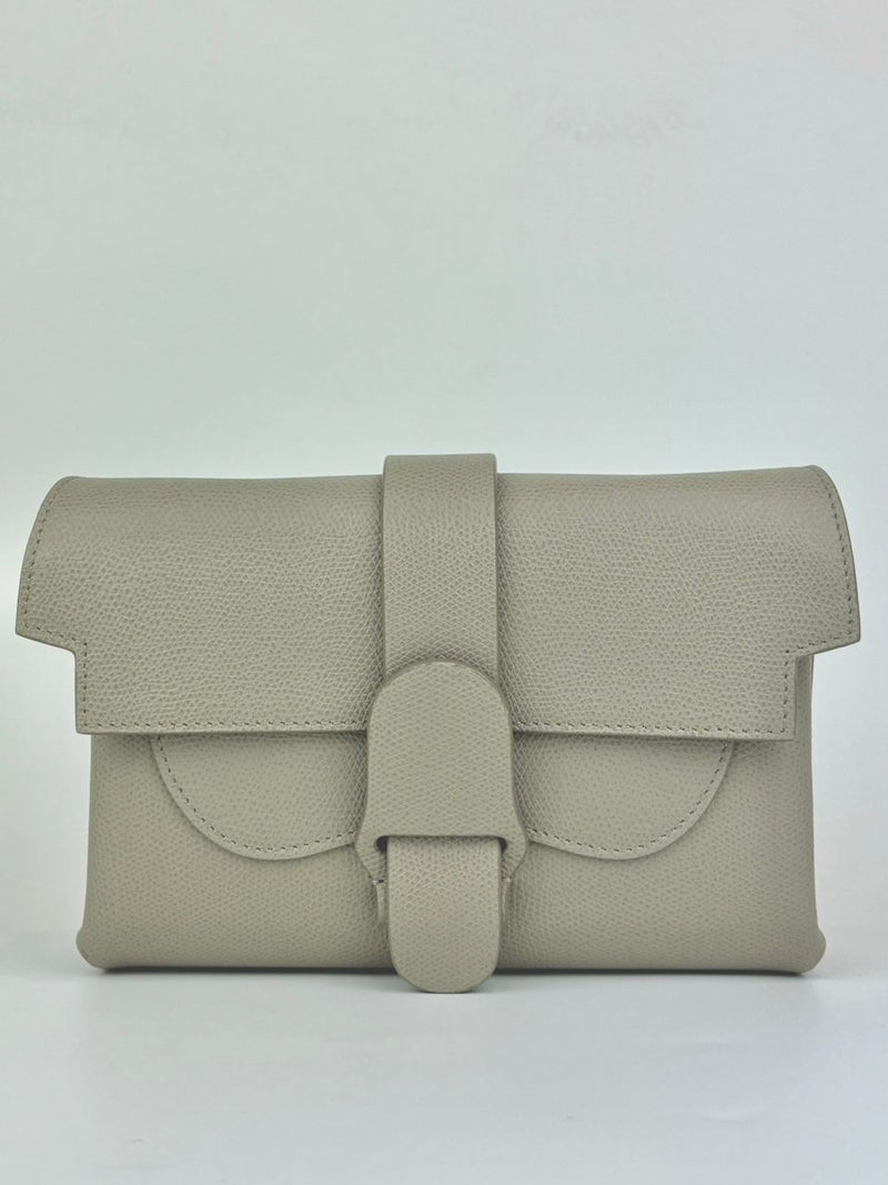 Sand Pebbled Leather Aria Belt Bag