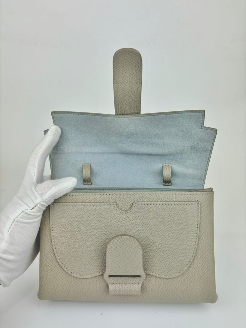 Sand Pebbled Leather Aria Belt Bag