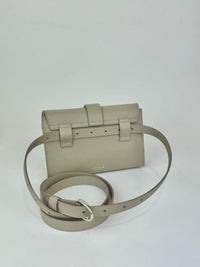 Sand Pebbled Leather Aria Belt Bag