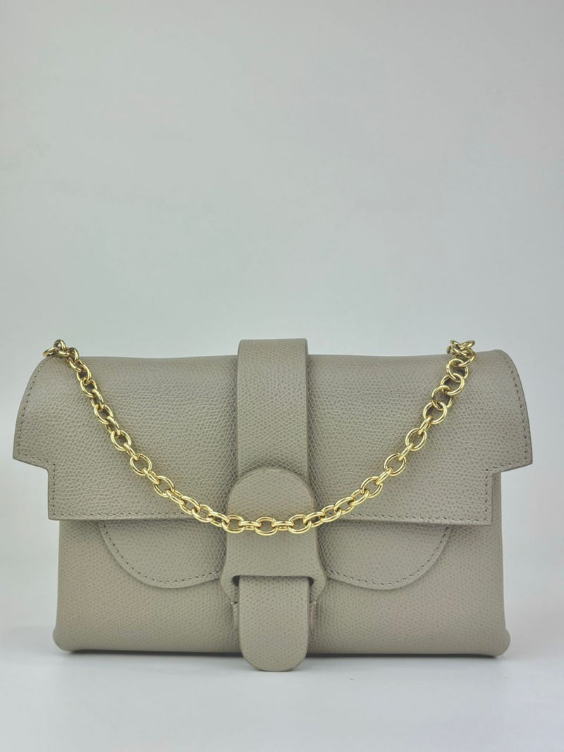 Sand Pebbled Leather Aria Belt Bag