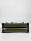 Whitney Studded Colourblock Shoulder Bag White/Olive Green/Black