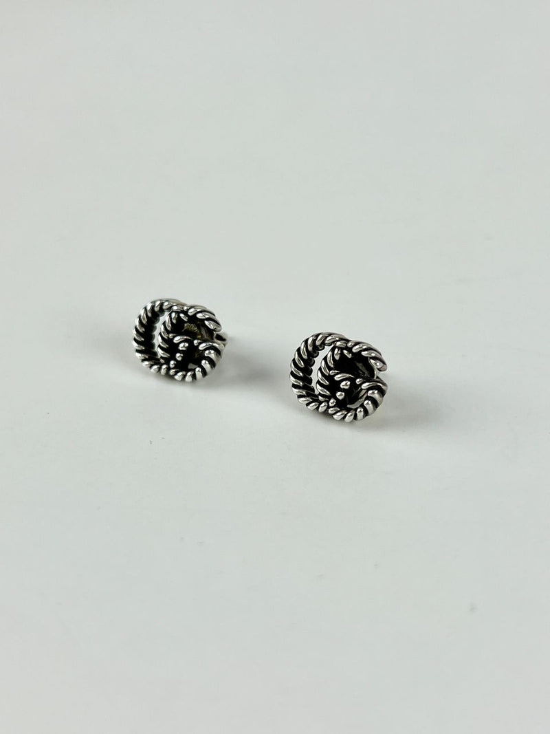 627755 Double G Earrings in 925 Sterling Silver