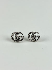 627755 Double G Earrings in 925 Sterling Silver