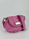 Pink Mini Leather Natasha Crossbody Bag