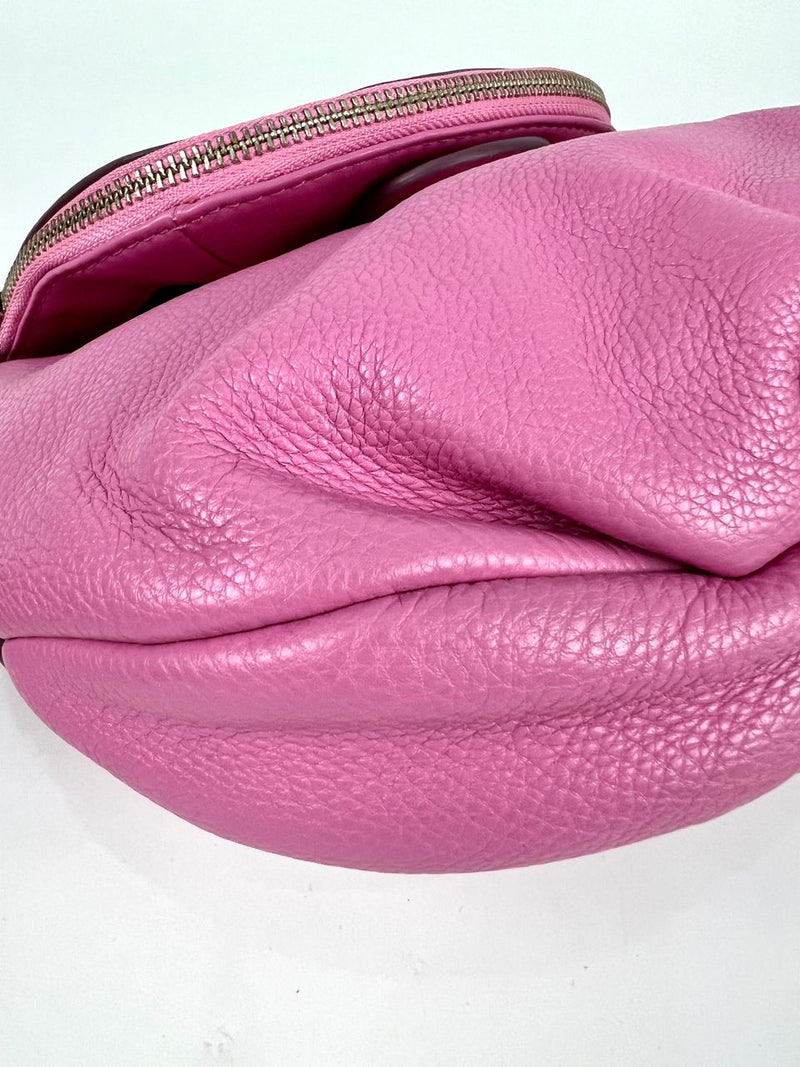 Pink Mini Leather Natasha Crossbody Bag