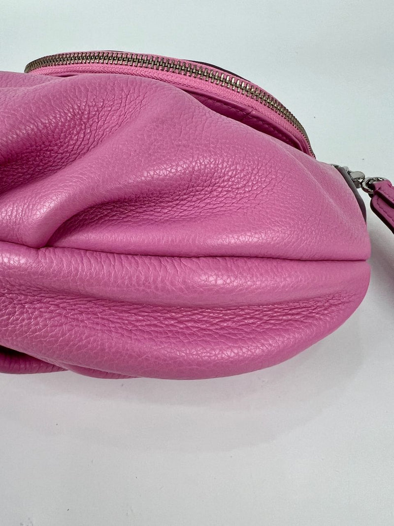 Pink Mini Leather Natasha Crossbody Bag