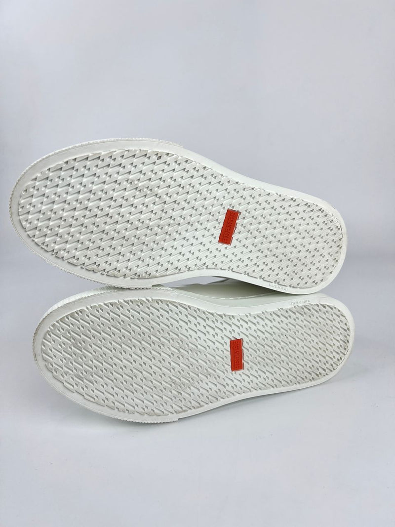 Day Sneaker in White Calfskin with Kelly Buckle Size 36