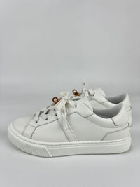 Day Sneaker in White Calfskin with Kelly Buckle Size 36