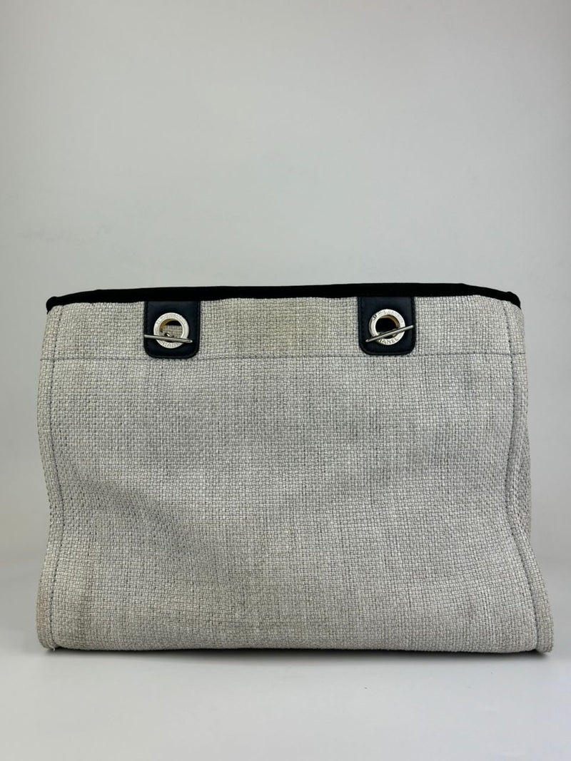 Grey Canvas Small Deauville Tote