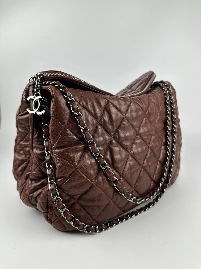 Seasonal Burgundy Quilted Lambskin Bag 2010 Collection RHW