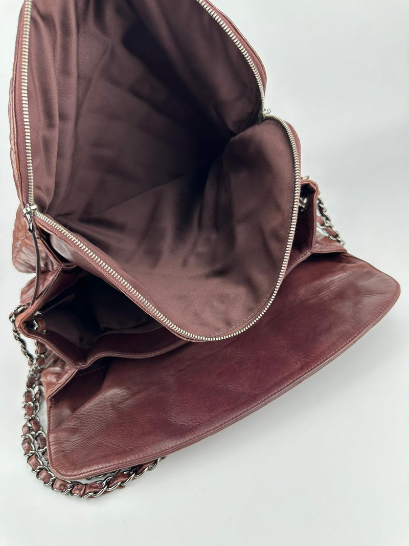 Seasonal Burgundy Quilted Lambskin Bag 2010 Collection RHW