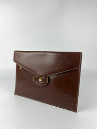 Vintage Brown Envelope Clutch