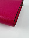 Pink Pebbled Leather Dionysus Mini Wallet on Chain Bag