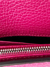 Pink Pebbled Leather Dionysus Mini Wallet on Chain Bag