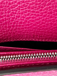 Pink Pebbled Leather Dionysus Mini Wallet on Chain Bag