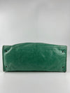 Vert Sauge Lambskin Leather Motorcycle Work Bag&nbsp;