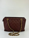 Vintage Brown Caviar CC Turnlock Flap Long Shoulder Chain Bag