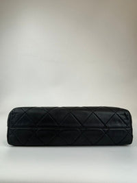 Black Lambskin In the Business Flap Bag SHW