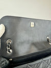 Black Lambskin In the Business Flap Bag SHW