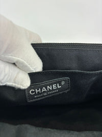 Black Lambskin In the Business Flap Bag SHW