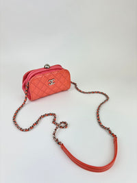 Pink Patent Lady Clutch with Chain SHW